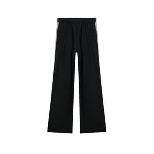 Mint Velvet Black Crochet Trim Wide Trousers